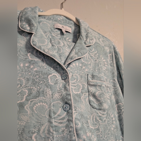 Karen Neuburger pajama set long sleeve pants women's size medium M - Picture 2 of 7